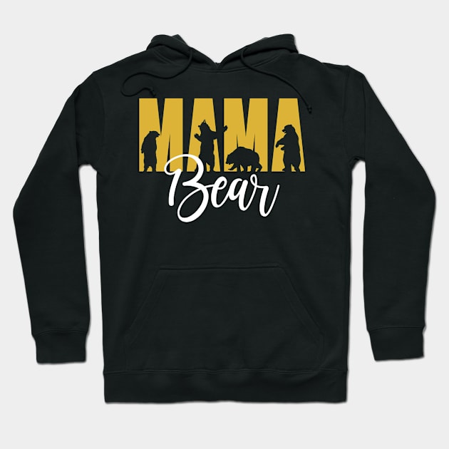 Mama Bear Mom Life Mother's Day Hoodie by inksplashcreations